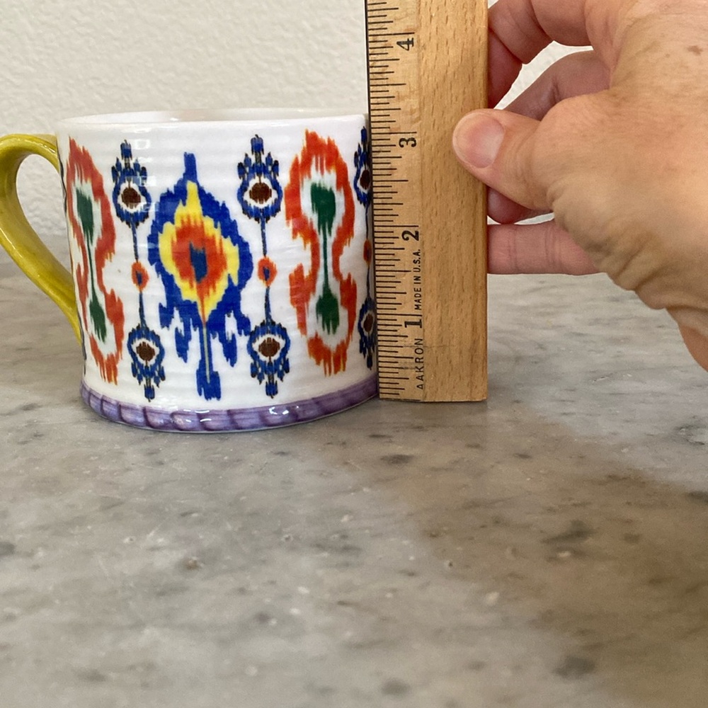 Anthropologie Aztec Ikat Boho print mug - Picture 1 of 5